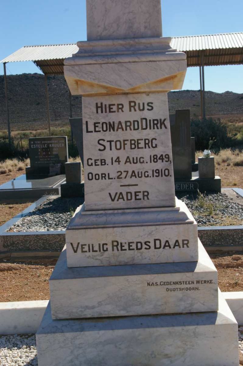 STOFBERG Leonard Dirk 1849-1910
