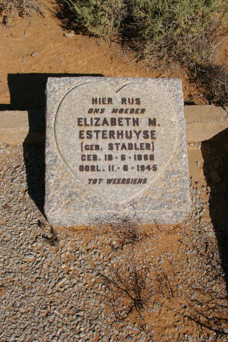 ESTERHUYSE Elizabeth M. nee STADLER 1868-1945