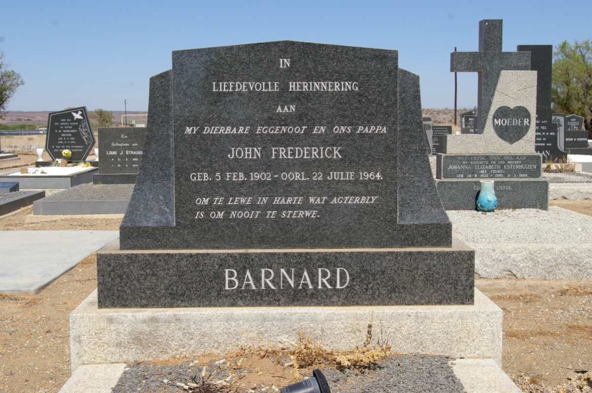 BARNARD John Frederick 1902-1964