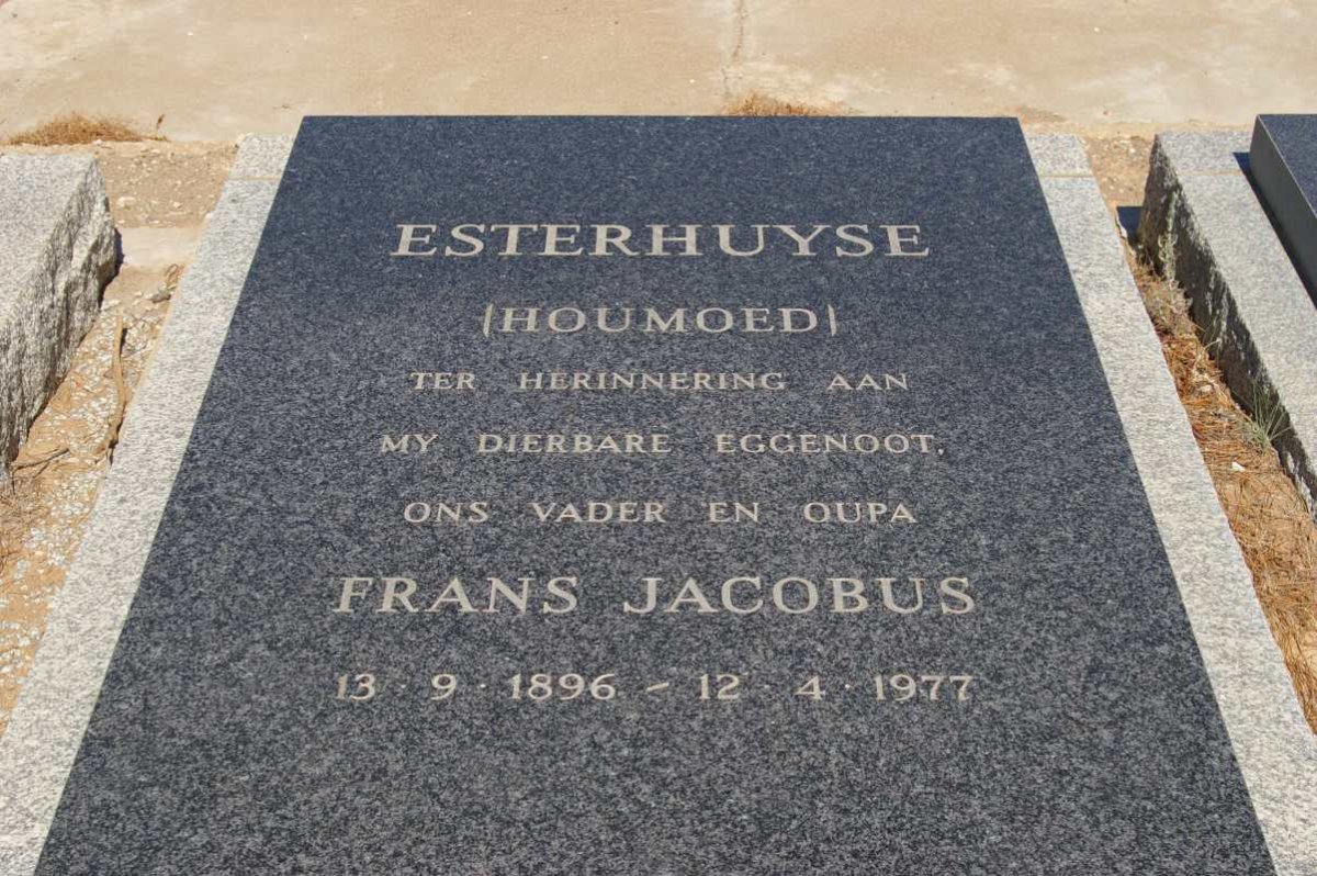 ESTERHUYSE Frans Jacobus 1896-1977