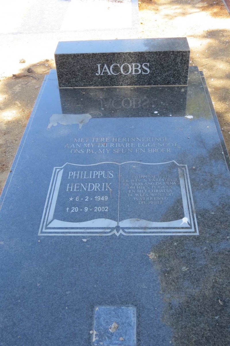 JACOBS Philippus Hendrik 1949-2002