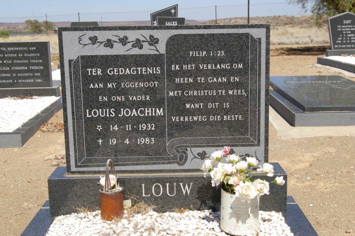 LOUW Louis Joachim 1932-1983