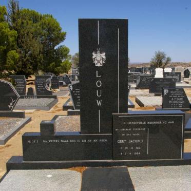 LOUW Gert Jacobus 1912-1984