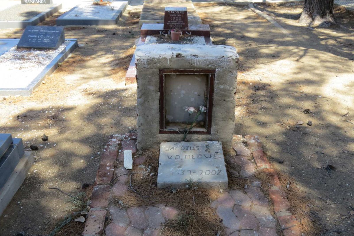 MERWE Jacobus, v.d. 1937-2002