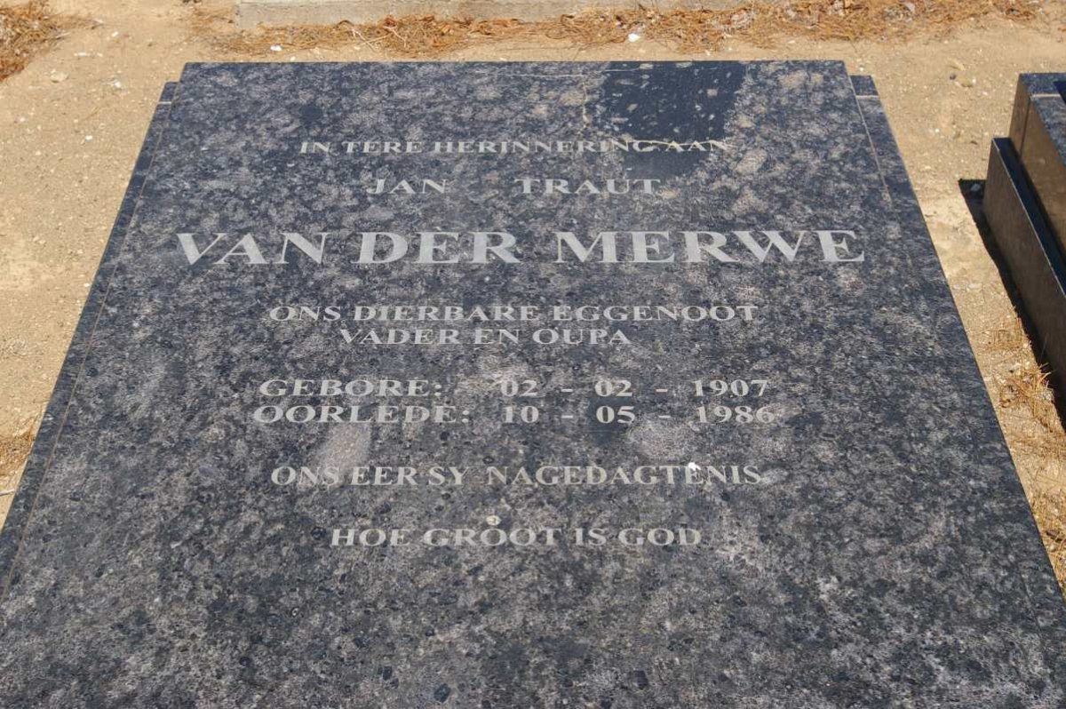MERWE Jan Traut, van der 1907-1986