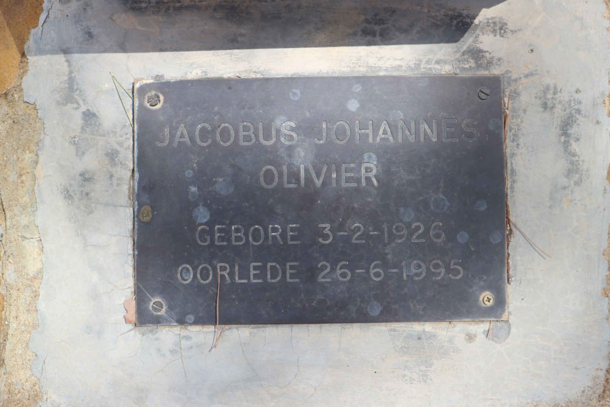 OLIVIER Jacobus Johannes 1926-1995