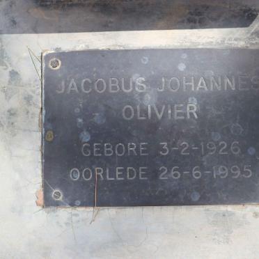 OLIVIER Jacobus Johannes 1926-1995
