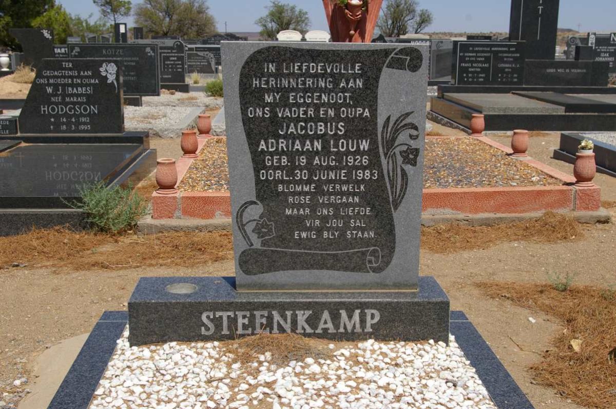 STEENKAMP Jacobus Adriaan Louw 1926-1983