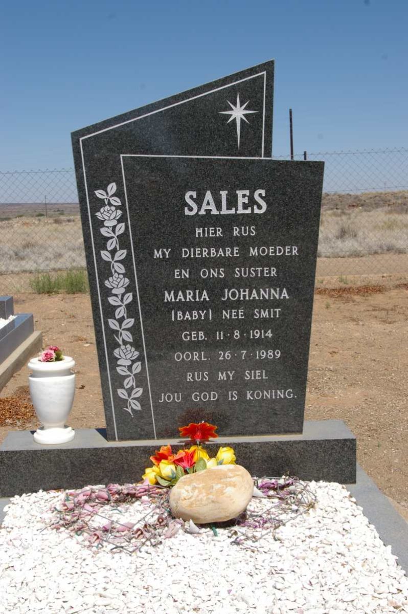 SALES Maria Johanna nee SMIT 1914-1989