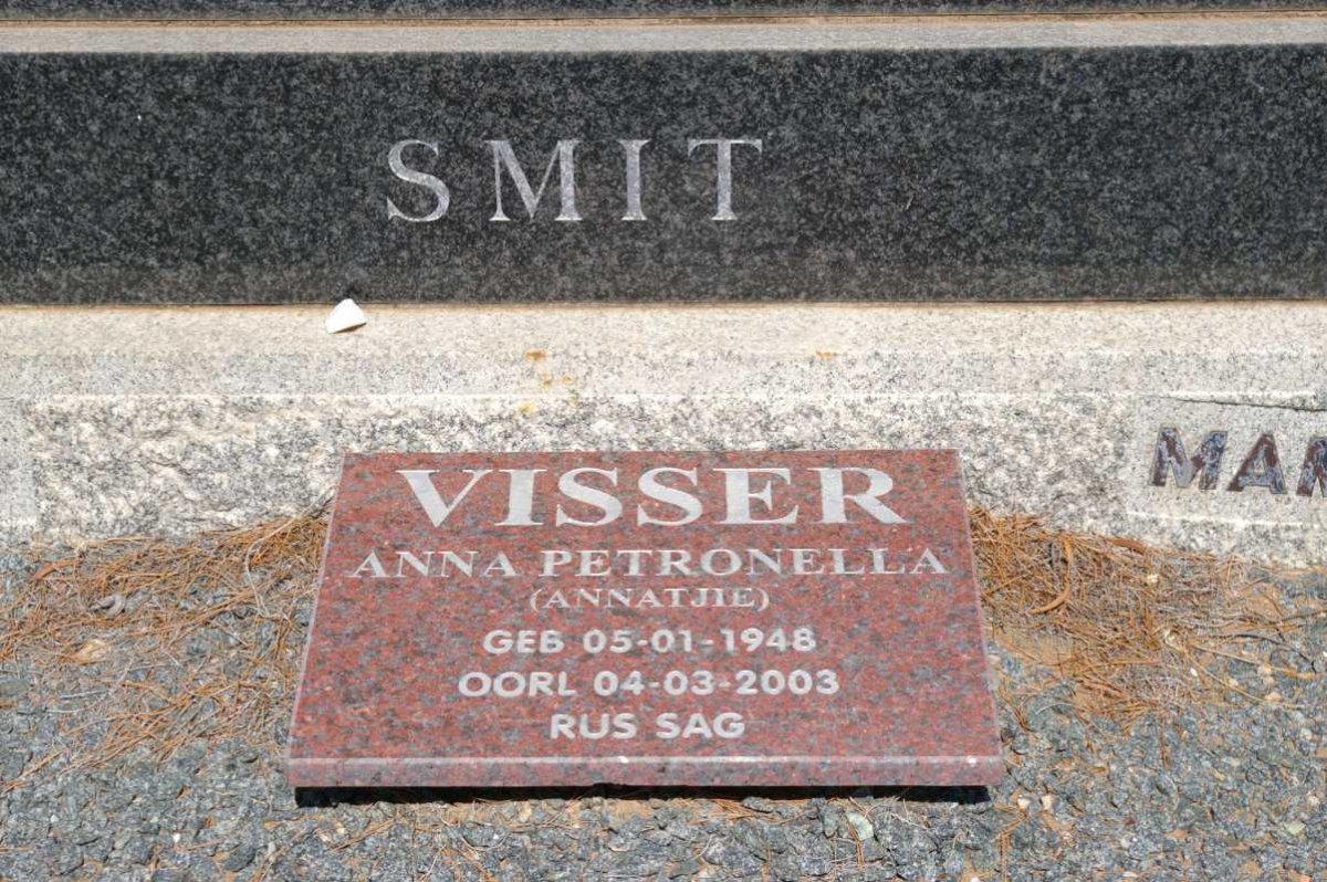 VISSER Anna Petronella 1948-2003