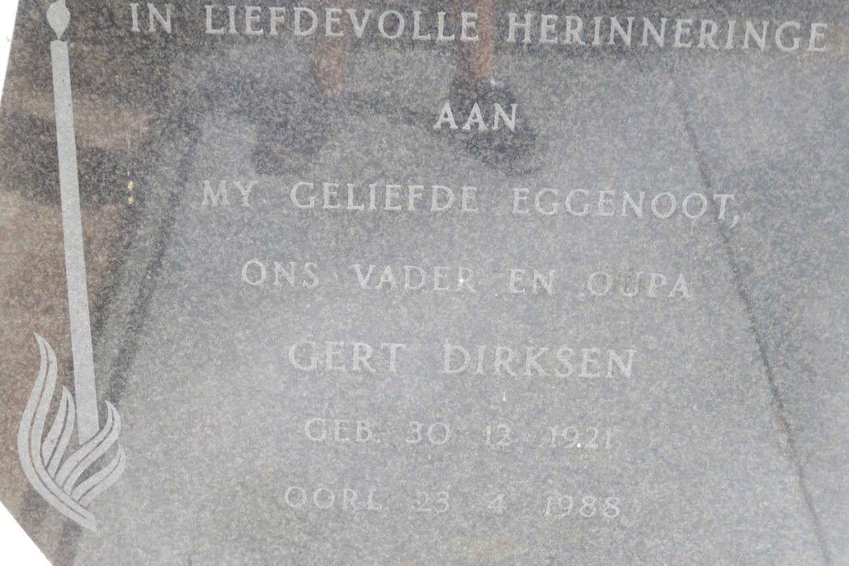 SCHALKWYK Gert Dirksen, van 1921-1988