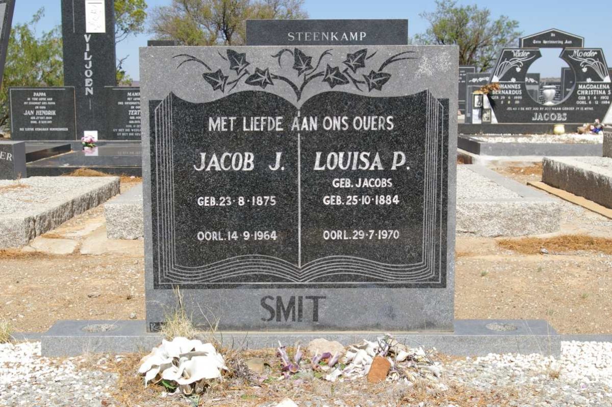 SMIT Jacob J. 1875-1964 &amp; Louisa P. JACOBS 1884-1970