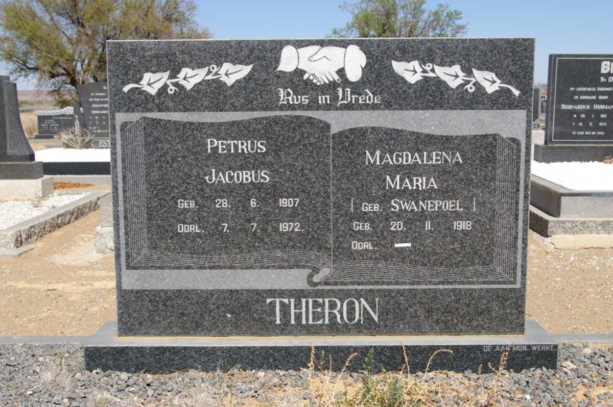 THERON Petrus Jacobus 1907-1972 &amp; Magdalena Maria SWANEPOEL 1918-
