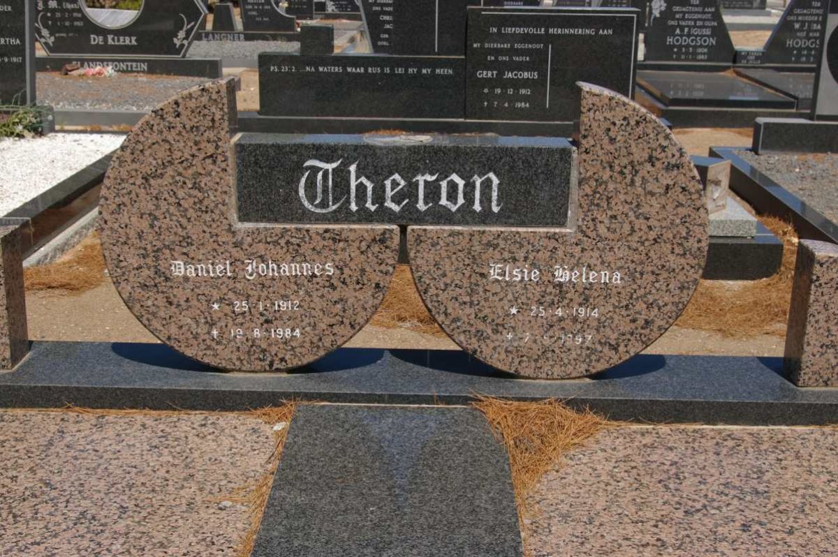 THERON Daniël Johannes 1912-1984 &amp; Elsie Helena 1914-1997