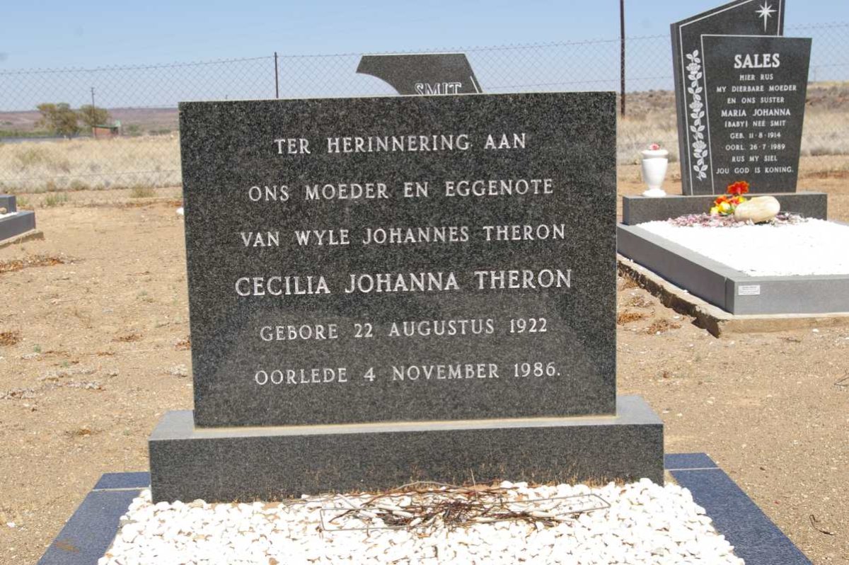 THERON Cecilia Johanna 1922-1986