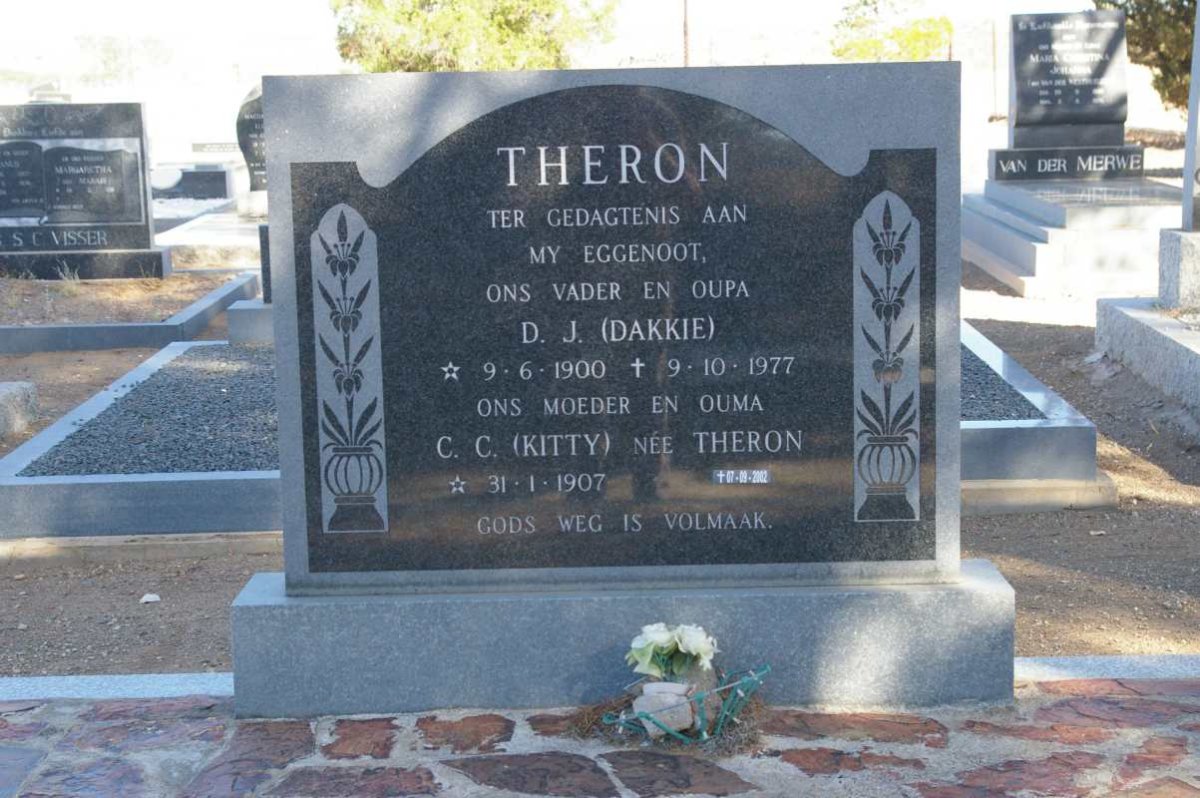 THERON D.J. 1900-1977 &amp; C.C. THERON 1907-2002