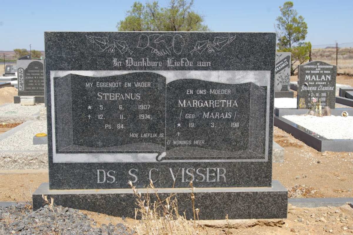VISSER S.C. 1907-1974 &amp; Margaretha MARAIS 1911-