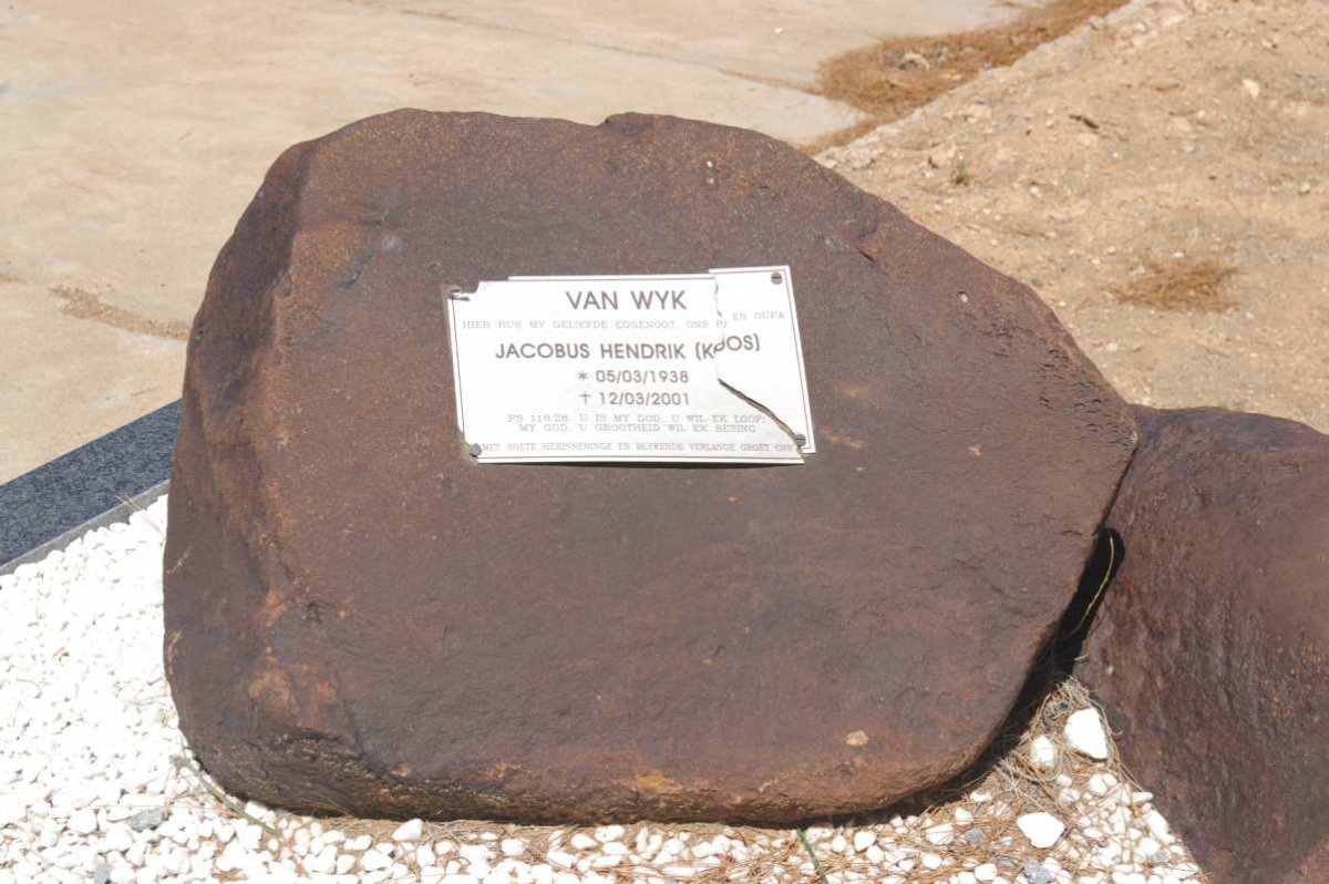 WYK Jacobus Hendrik, van 1938-2001
