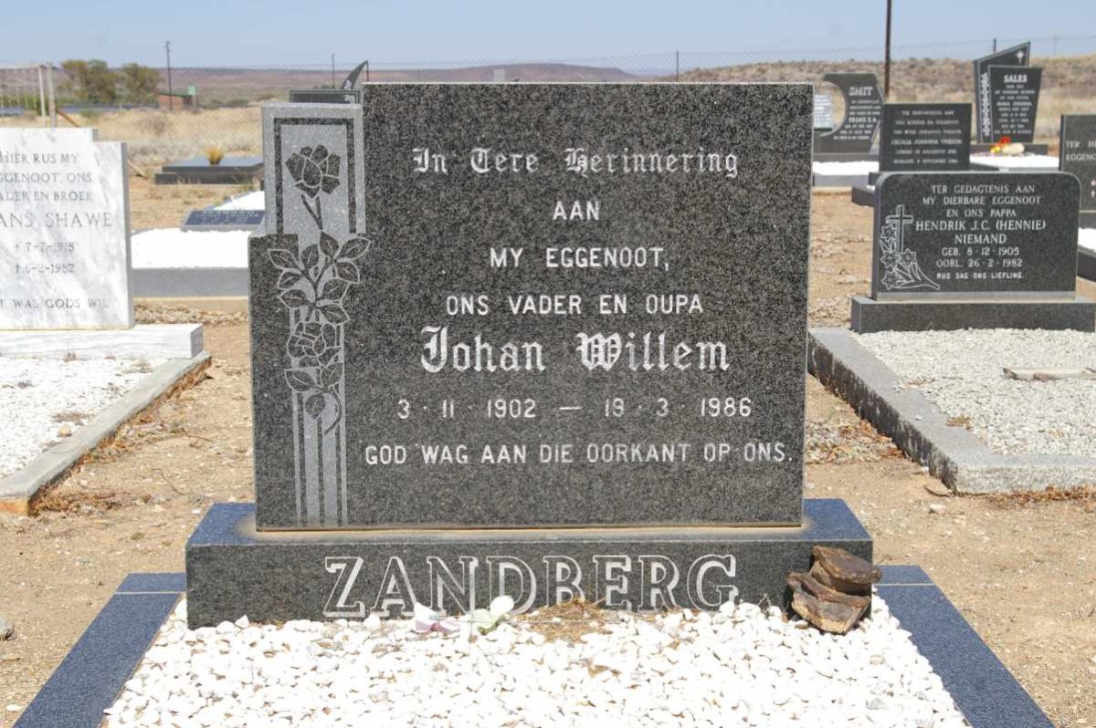 ZANDBERG Johan Willem 1902-1986