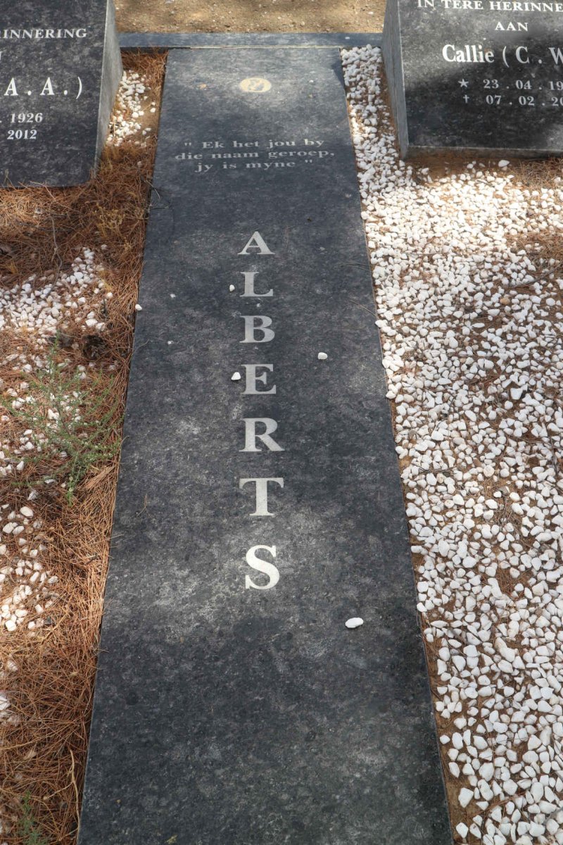 ALBERTS C.W. 1928-2007 &amp; N.A.A. 1926-2012