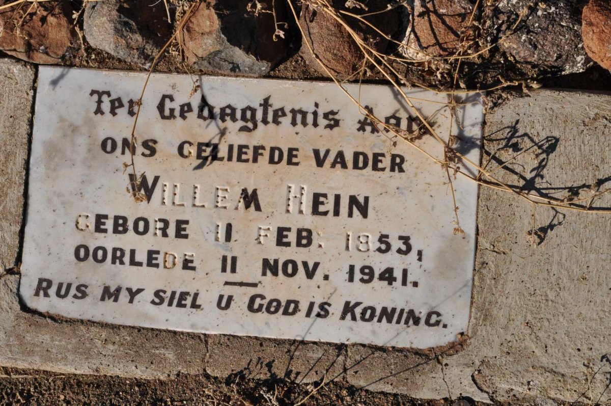 HEIN Willem 1853-1941