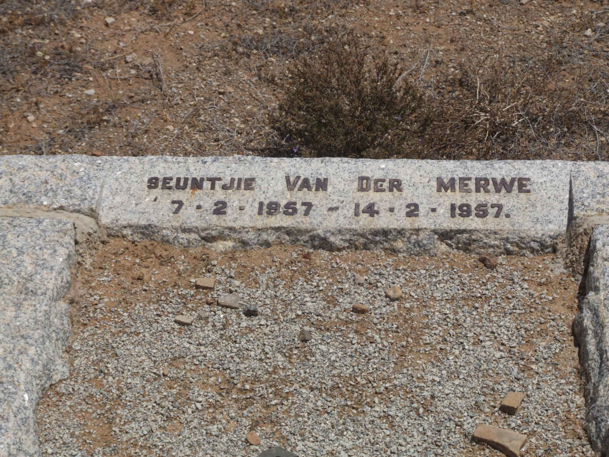 MERWE Seuntjie, van der 1957-1957