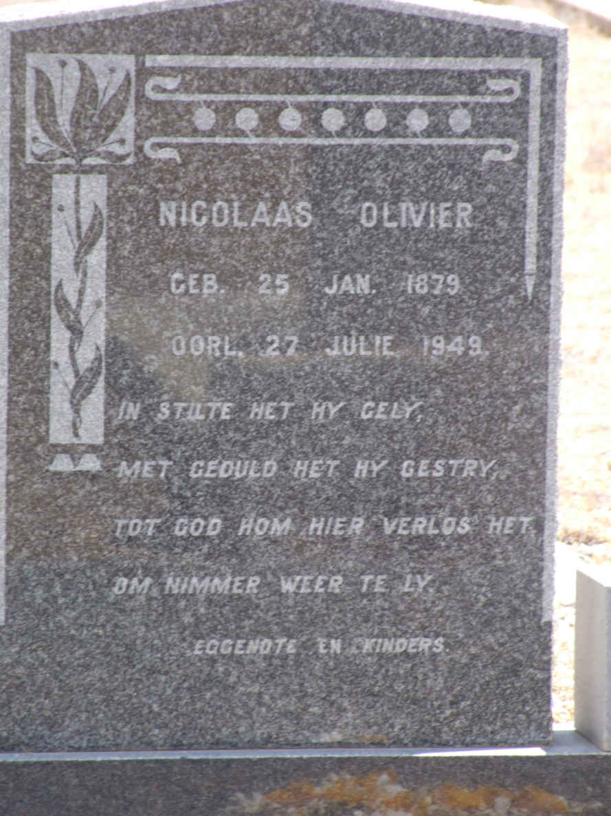 OLIVIER Nicolaas 1879-1949