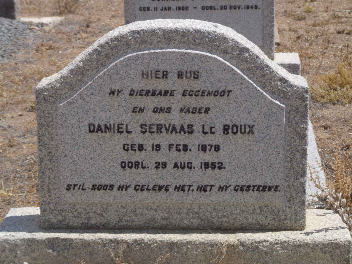 ROUX Daniel Servaas, le 1878-1952