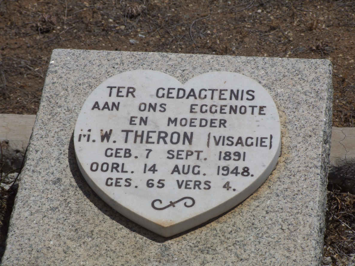 THERON M.W. nee VISAGIE 1891-1948