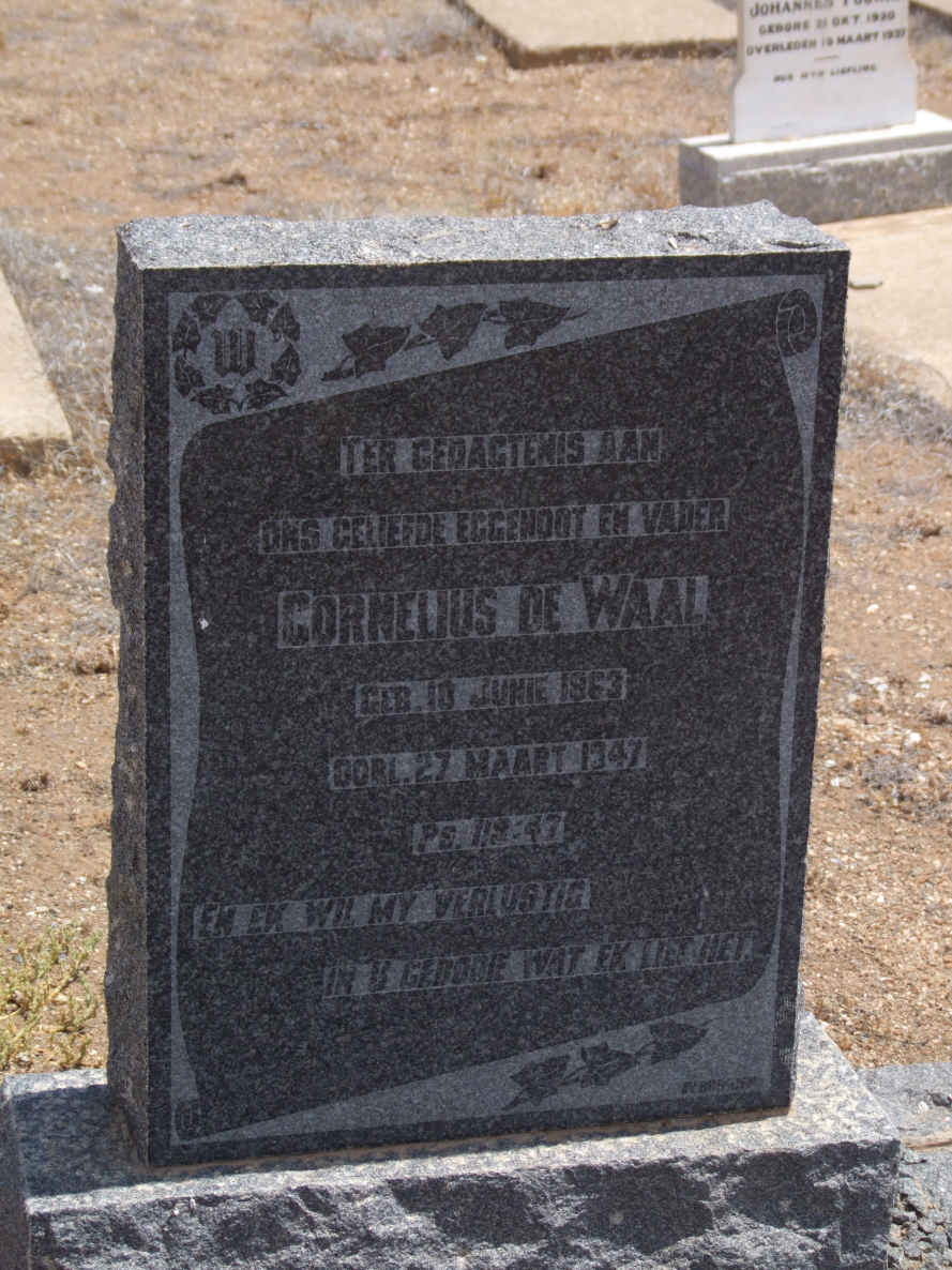 WAAL Cornelius, de 1863-1947