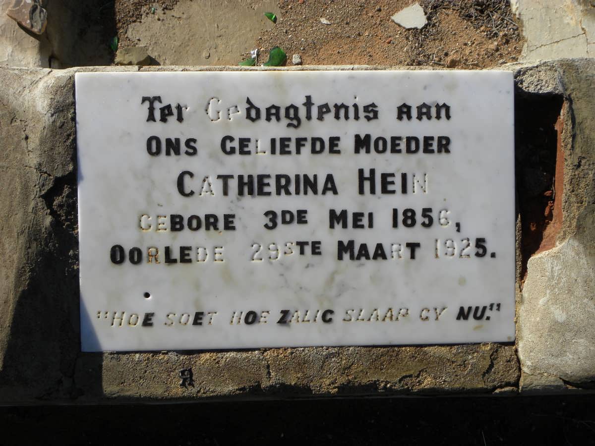 HEIN Catherina 1856-1925