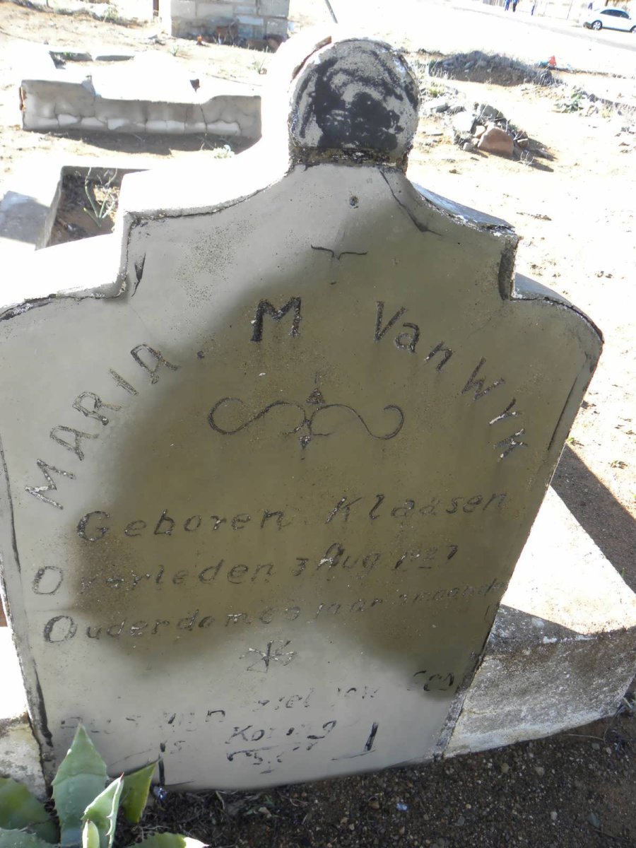 WYK Maria M., van nee KLAASEN -1927