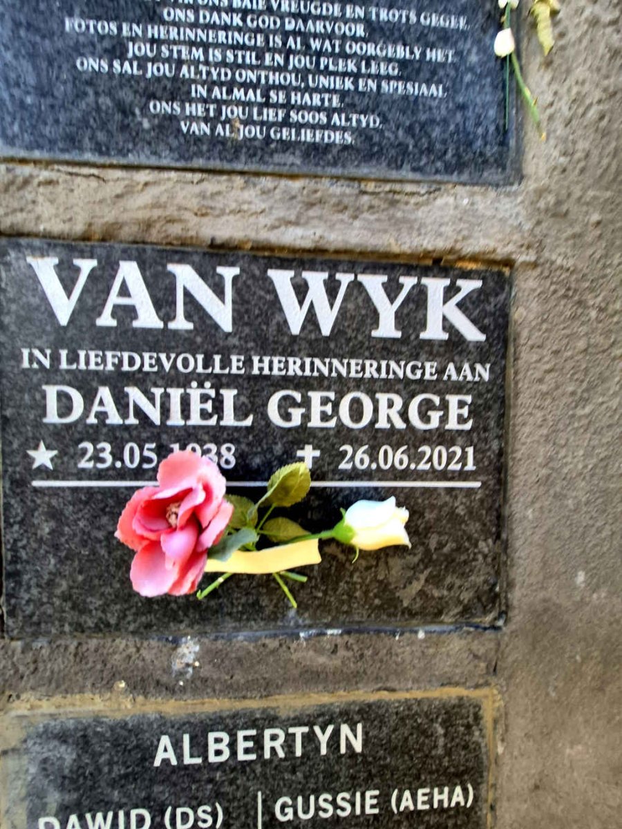 WYK Daniel George, van 1938-2021