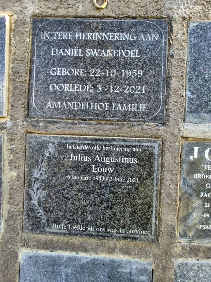 LOUW Julius Augustinus 1943-2021